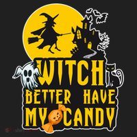 Witch Better Have My Candy Halloween Meaningful Gift Beanie thumb 2