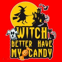 Witch Better Have My Candy Halloween Meaningful Gift Santa Hat thumb 1