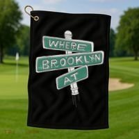 Where Brooklyn Is Golf Towel thumb 1