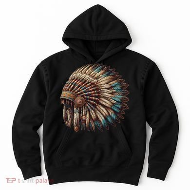 War Bonnet Indian Native American Chief Hoodie
