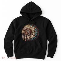 War Bonnet Indian Native American Chief Hoodie thumb 0
