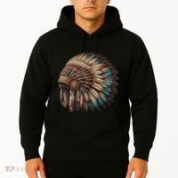 War Bonnet Indian Native American Chief Hoodie thumb 2