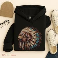 War Bonnet Indian Native American Chief Hoodie thumb 4