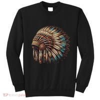 War Bonnet Indian Native American Chief Sweatshirt thumb 0