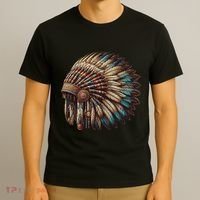 War Bonnet Indian Native American Chief T-Shirt thumb 3