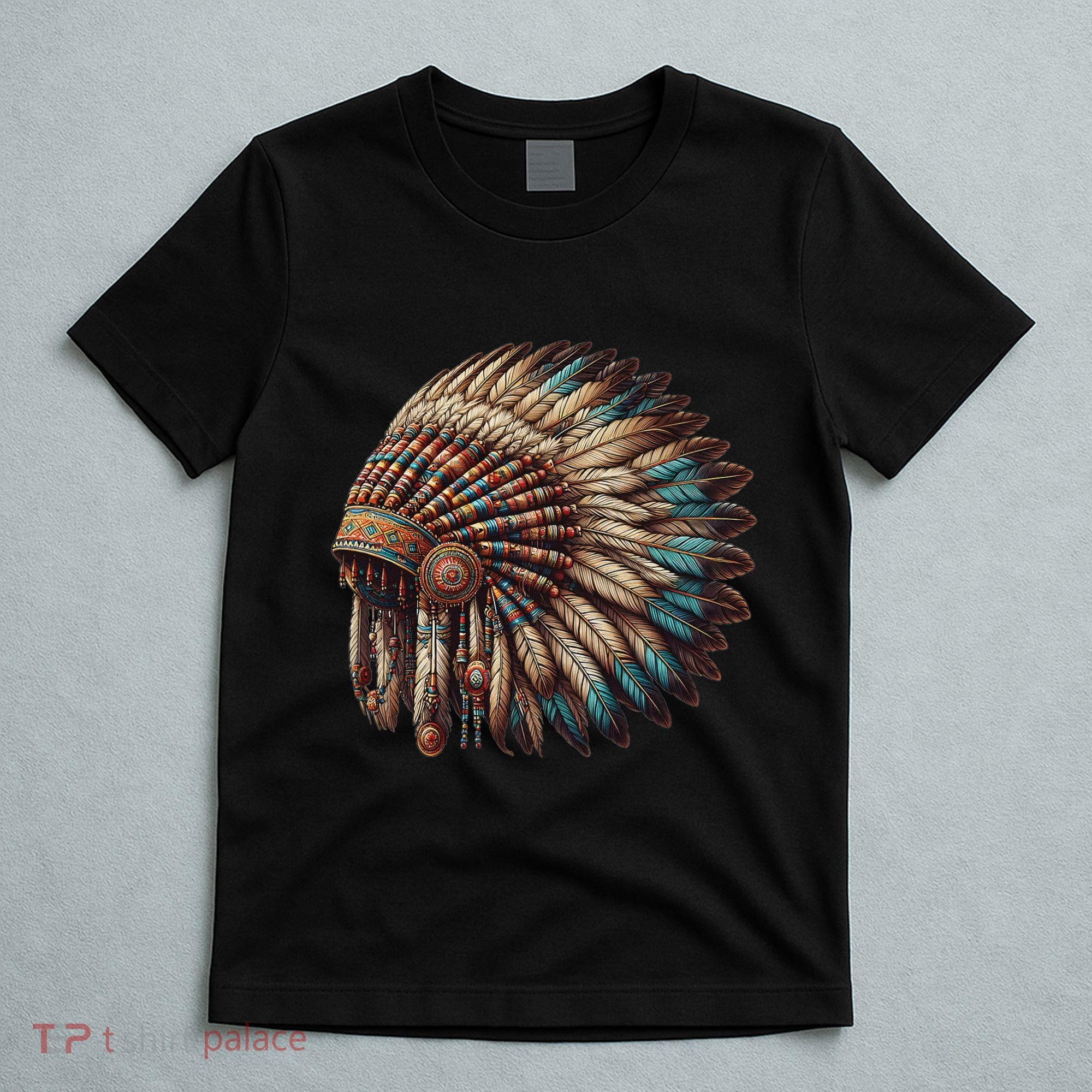 War Bonnet Indian Native American Chief T-Shirt