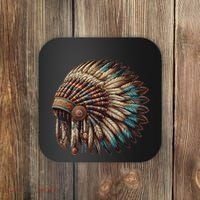War Bonnet Indian Native American Chief Coaster thumb 0