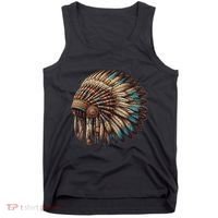 War Bonnet Indian Native American Chief Tank Top thumb 0
