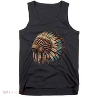 War Bonnet Indian Native American Chief Tank Top thumb 0