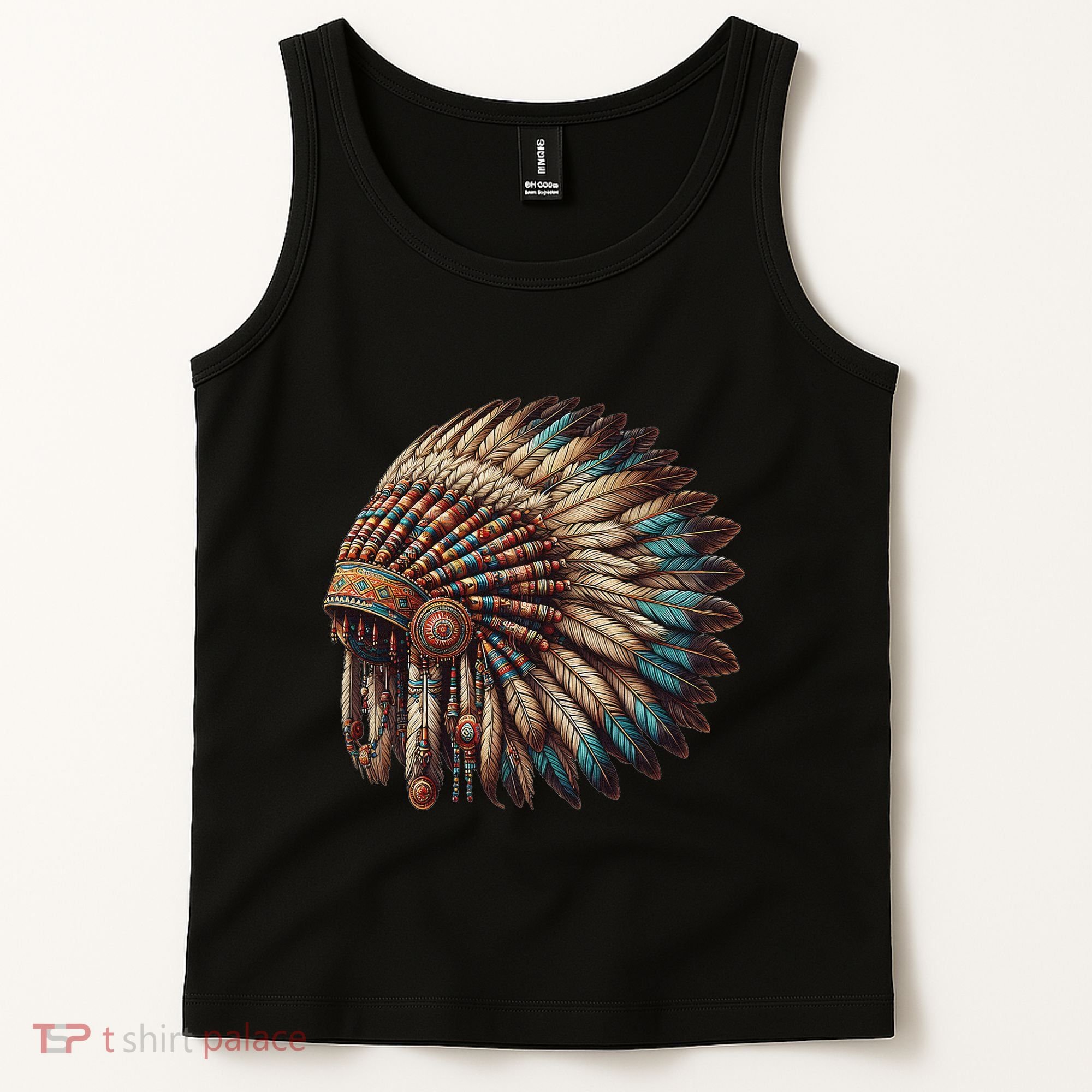 War Bonnet Indian Native American Chief Tank Top