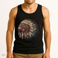 War Bonnet Indian Native American Chief Tank Top thumb 3