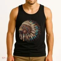 War Bonnet Indian Native American Chief Tank Top thumb 3