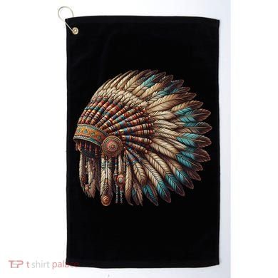 War Bonnet Indian Native American Chief Golf Towel