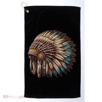 War Bonnet Indian Native American Chief Golf Towel thumb 0