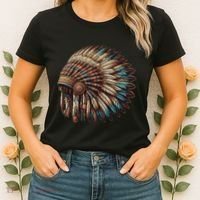 War Bonnet Indian Native American Chief Women's T-Shirt thumb 2