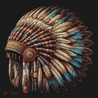 War Bonnet Indian Native American Chief Kids Sweatshirt thumb 2