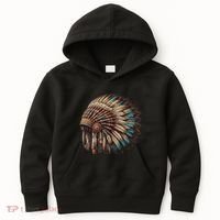War Bonnet Indian Native American Chief Kids Hoodie thumb 0