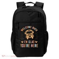 Welcome Back IM Glad YouRe Here Teacher Backpack thumb 0