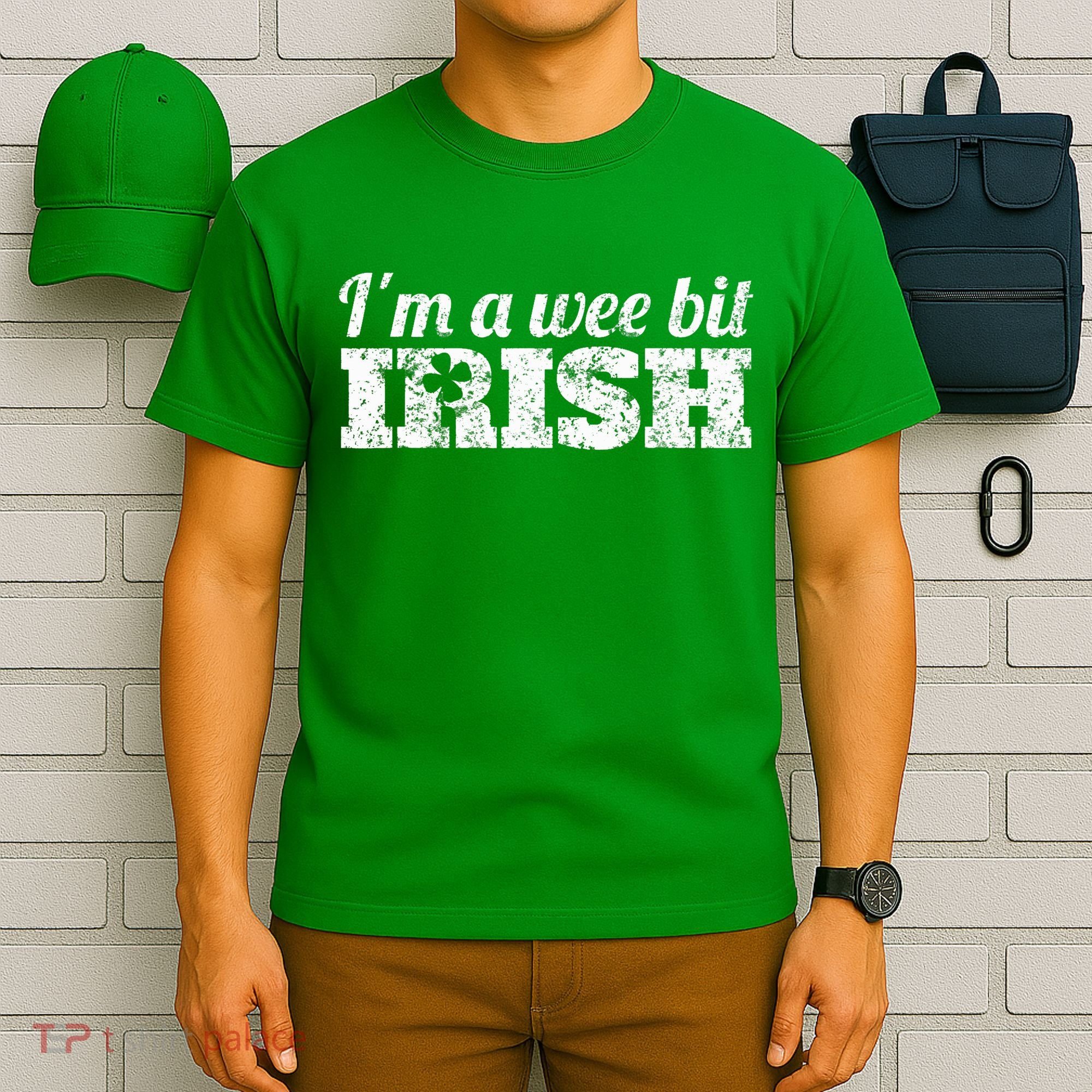 Wee Bit Irish Funny Irish Heritage St Paddys T-Shirt