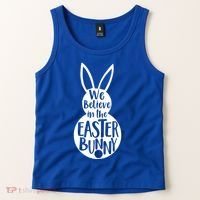 We Believe In The Easter Bunny Tank Top thumb 2