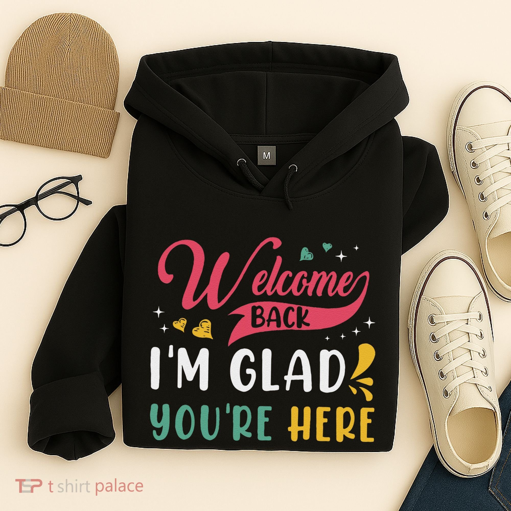 Welcome Back IM Glad YouRe Here Teacher Back To School Hoodie
