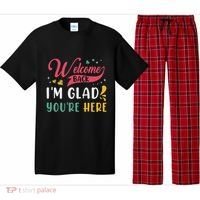 Welcome Back IM Glad YouRe Here Teacher Back To School Pajama Set thumb 0