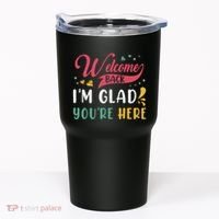 Welcome Back IM Glad YouRe Here Teacher Back To School Tumbler thumb 0