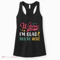 Welcome Back IM Glad YouRe Here Teacher Back To School Women's Tank Top thumb 0