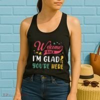 Welcome Back IM Glad YouRe Here Teacher Back To School Women's Tank Top thumb 2