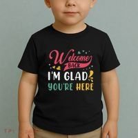 Welcome Back IM Glad YouRe Here Teacher Back To School Toddler T-Shirt thumb 2
