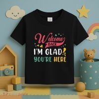 Welcome Back IM Glad YouRe Here Teacher Back To School Toddler T-Shirt thumb 3