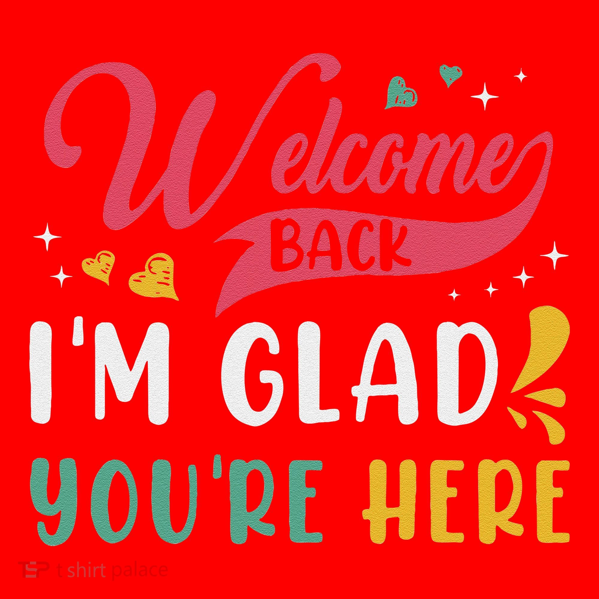 Welcome Back IM Glad YouRe Here Teacher Back To School Santa Hat