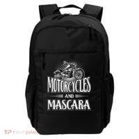 Womens Biker Lifestyle Quotes Motorcycles And Mascara Backpack thumb 0