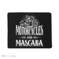 Womens Biker Lifestyle Quotes Motorcycles And Mascara Mousepad thumb 0