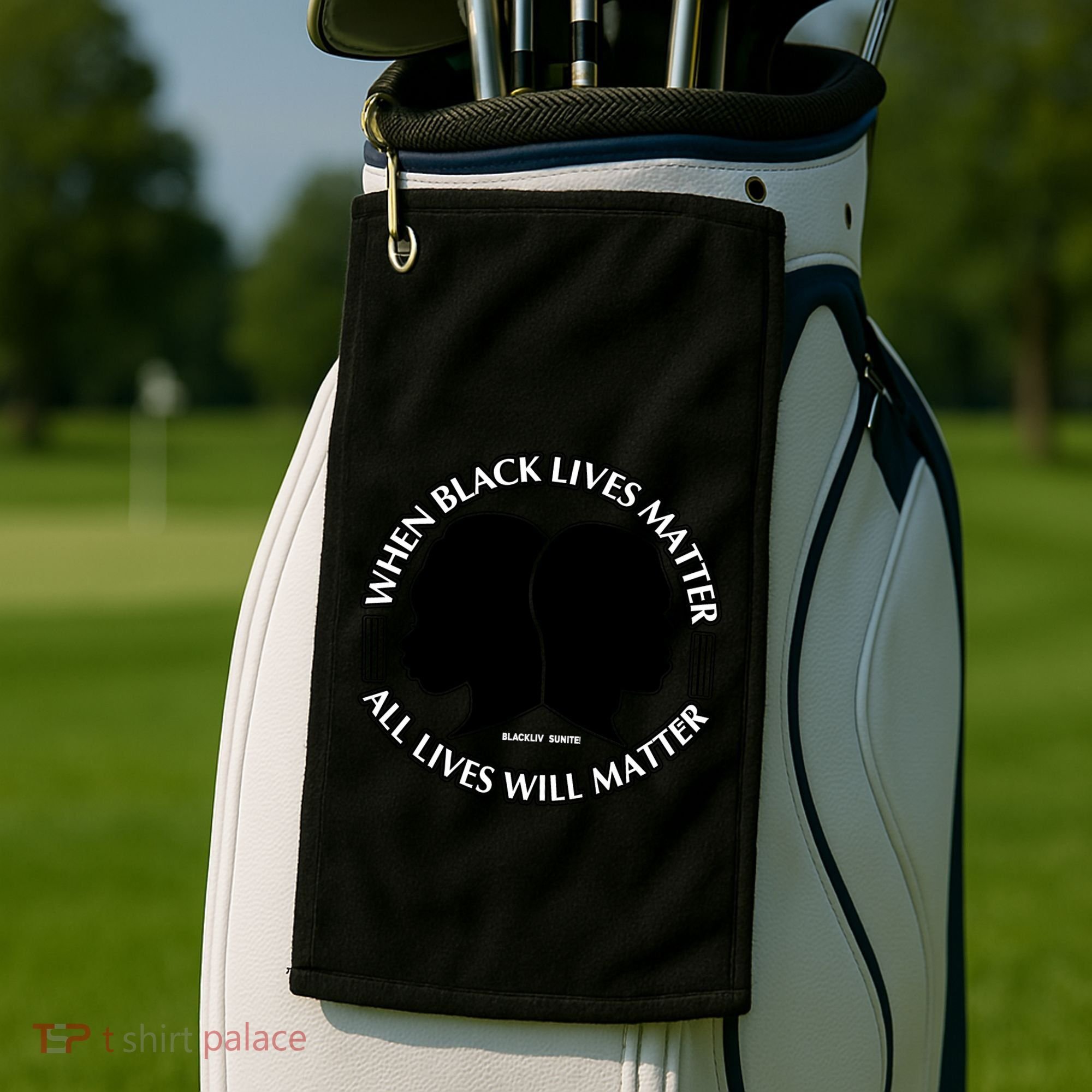 When Black Lives Matter All Lives Will Matter Golf Towel