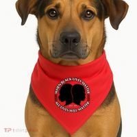When Black Lives Matter All Lives Will Matter USA-Made Doggie Bandana thumb 1