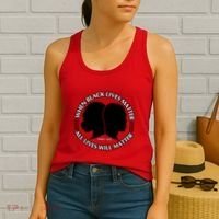 When Black Lives Matter All Lives Will Matter Women's Tank Top thumb 2
