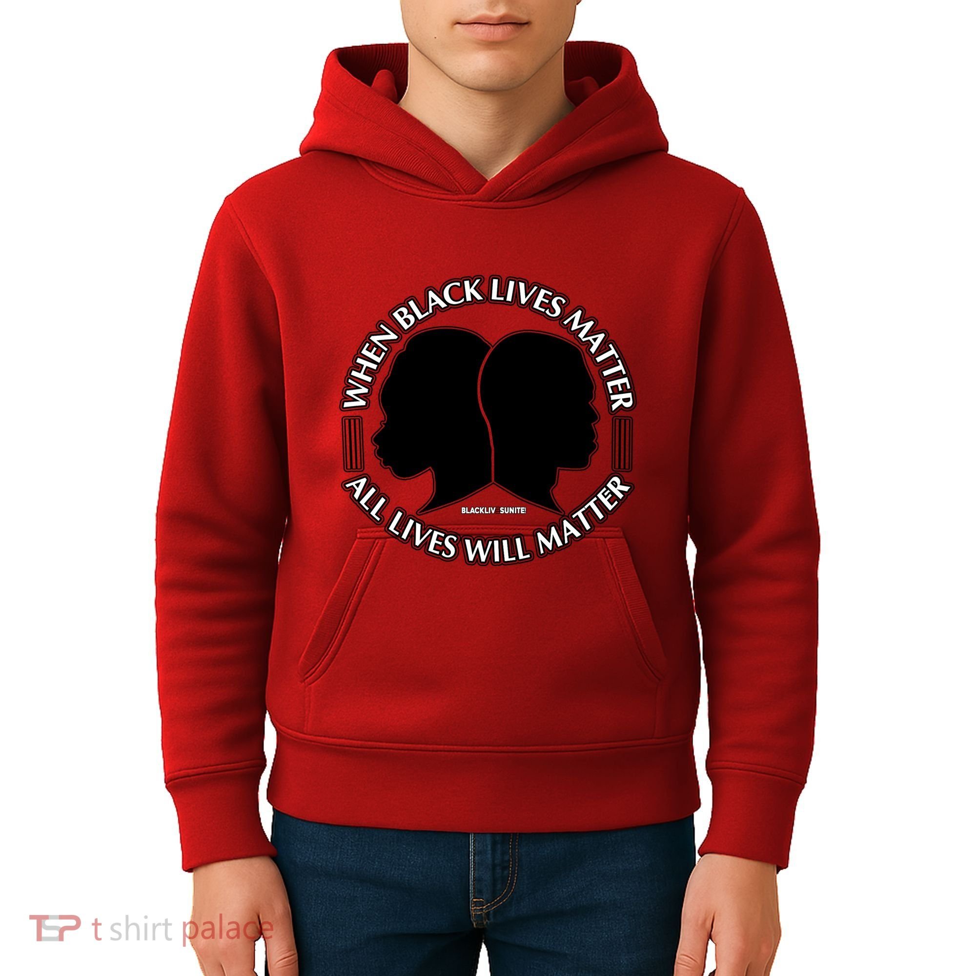 When Black Lives Matter All Lives Will Matter Kids Hoodie