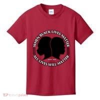 When Black Lives Matter All Lives Will Matter Kids T-Shirt thumb 0
