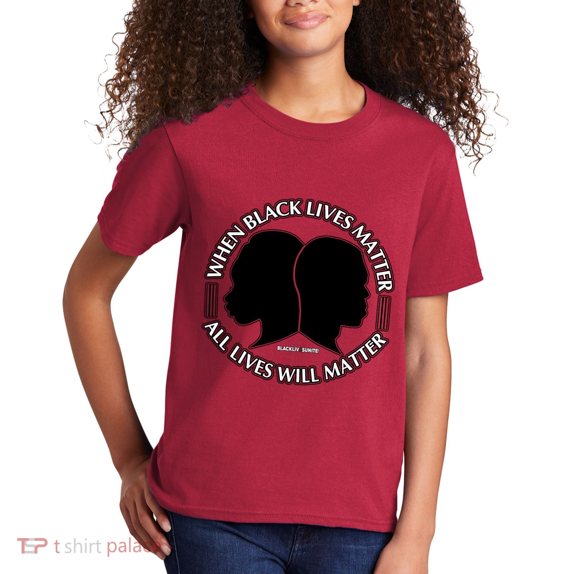When Black Lives Matter All Lives Will Matter Kids T-Shirt