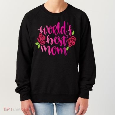 Worlds Best Mom Flower Women's Sweatshirt