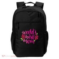 Worlds Best Mom Flower Backpack thumb 0