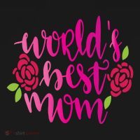 Worlds Best Mom Flower Coaster thumb 2