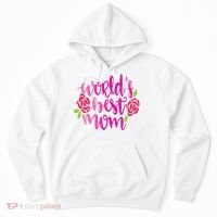 Worlds Best Mom Flower Hoodie thumb 0