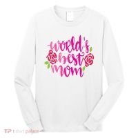 Worlds Best Mom Flower Long Sleeve Shirt thumb 0