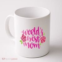 Worlds Best Mom Flower Coffee Mug thumb 0