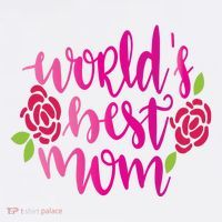 Worlds Best Mom Flower Beanie thumb 2