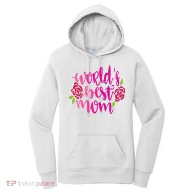 Worlds Best Mom Flower Women's Hoodie