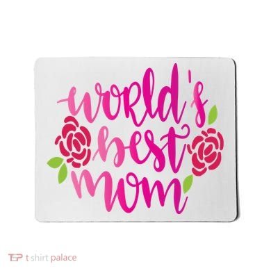 Worlds Best Mom Flower Mousepad