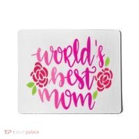 Worlds Best Mom Flower Mousepad thumb 0